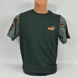 Koszulka męska Puma Power Tab Tee zielona - 589391 80