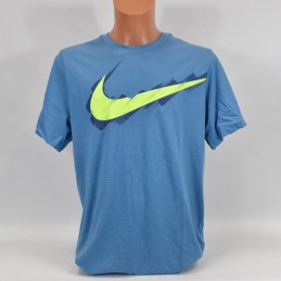 Koszulka męska Nike NK Dri-Fit Tee SC Logo niebieska -