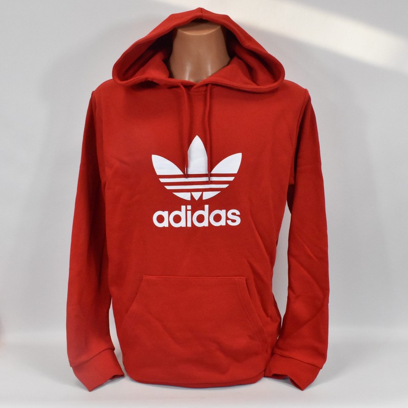 Bluza męska Adidas Trefoil Hoodie czerwona - GD9924