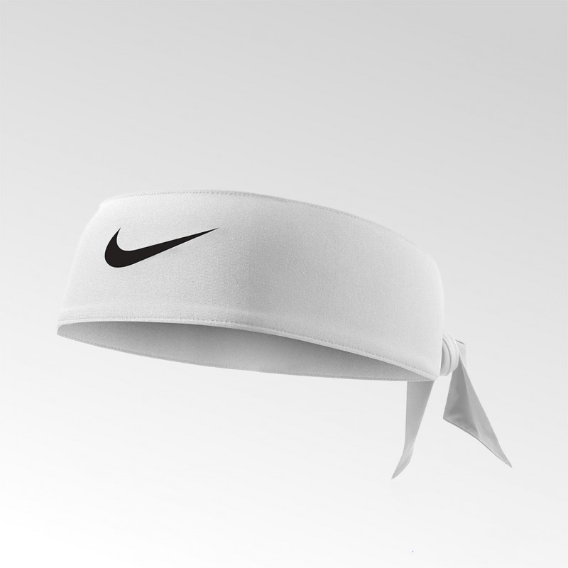 Opaska na głowę Nike Dri-Fit Head Tie Reversible biała -