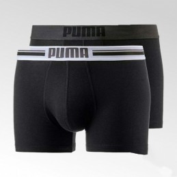 Bokserki męskie Puma Placed Logo 2P czarne - 651003001 200