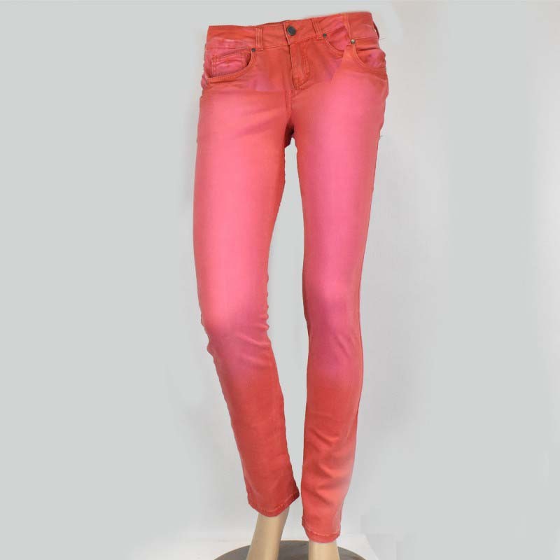 Spodnie jeansowe damskie Troll Colour Block - TSP1016POS1