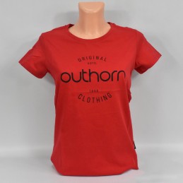 Koszulka damska Outhorn czerwona - HOL21-TSD606A 62S