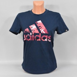 Koszulka damska Adidas Tropical Graphic niebieska - GL0838