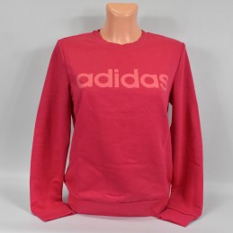 Bluza damska Adidas Essentials Linear Crewneck różowa - GD2955