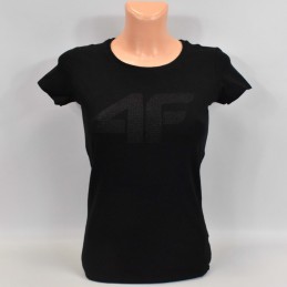 Koszulka damska 4F czarna - NOSH4-TSD005 20S