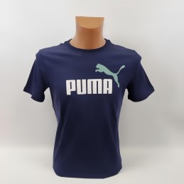 Koszulka młodzieżowa Puma Ess Logo Tee - 586985-96