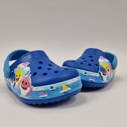 Klapki dziecięce Toddler CrocsFLBaby Shark Band Clog -207066-4JL