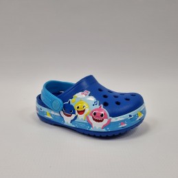 Klapki dziecięce Toddler CrocsFLBaby Shark Band Clog -207066-4JL