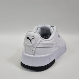 Buty młodzieżowe Puma Carina Logomania biało-czarne 383906 01