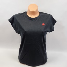 Koszulka damska Outhorn czarna - HOL22-TSD622-20S