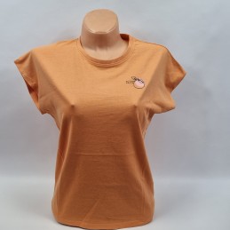 Koszulka damska Outhorn łososiowy - HOL22-TSD622-64S