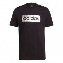 Koszulka męska Adidas Foil Box Logo Tee czarna-GS6282