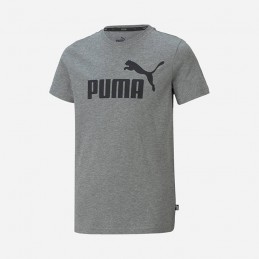 Koszulka młodzieżowa Puma Ess Logo Tee szara - 586960-03