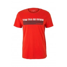 Koszulka męska Tom Tailor czerwona - 1016303-20013