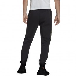 Spodnie męskie adidas Essentials Camo Print Fleece Pant czarne-