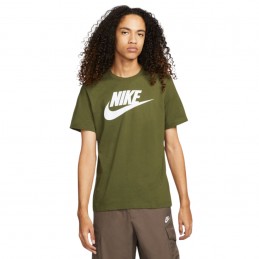 Koszulka męska Nike NSW Tee Icon Futura zielona- AR5004 327