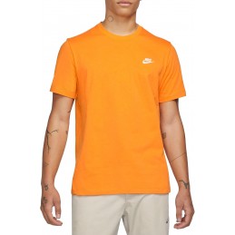 Koszulka męska Nike Sportswear Club pomarańczowa- AR4997-887