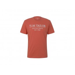 Koszulka męska Tom Tailor pomarańczowa - 1021229-11834