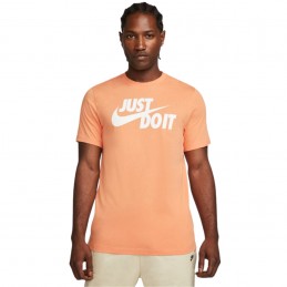 Koszulka męska Nike TEE JUST DO IT SWOOSH morelowa- AR5006 871
