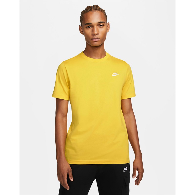 Koszulka męska Nike Sportswear Club żółta- AR4997-709