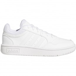 Buty młodzieżowe Adidas Hoops białe- GW0433