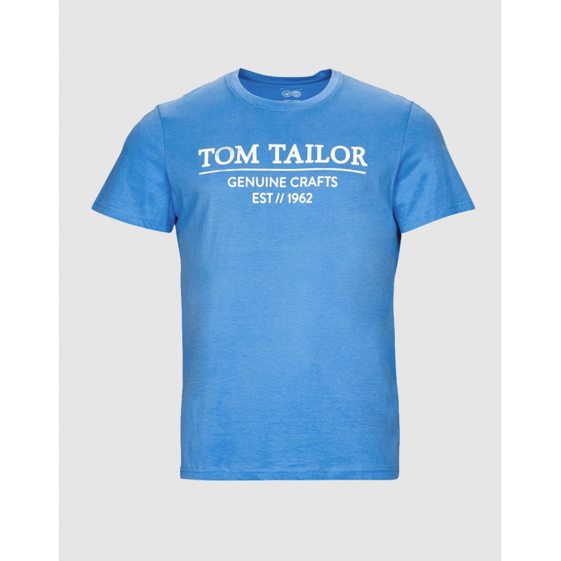 Koszulka męska Tom Tailor niebieska- 1021229-18395