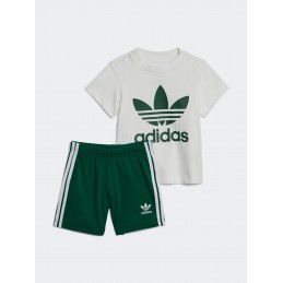 Komplet dziecięcy Adidas Trefoil Shorts Tee Set- IB8643