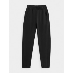 Spodnie dresowe damskie do jogi 4F czarne - H4Z22-SPDD022-20S