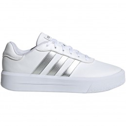 Buty młodzieżowe Adidas Court Platform białe- GV8996