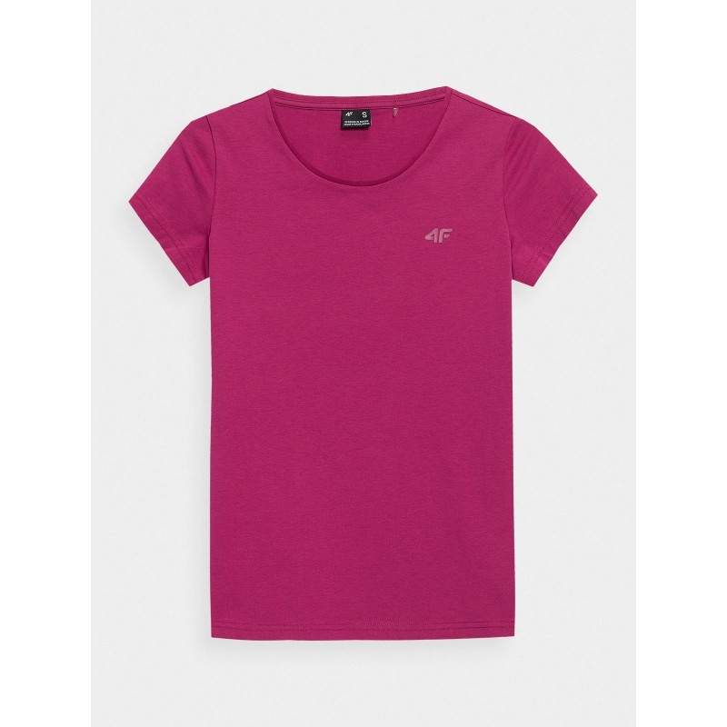 Koszulka damska 4F ciemny róż- H4Z22-TSD350 53S