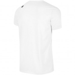 Koszulka męska 4F biała- H4Z22-TSM354 10S