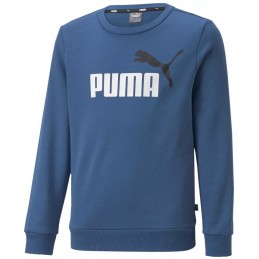 Bluza młodzieżowa Puma Ess+ 2 Col Big Logo niebieska- 586986 17