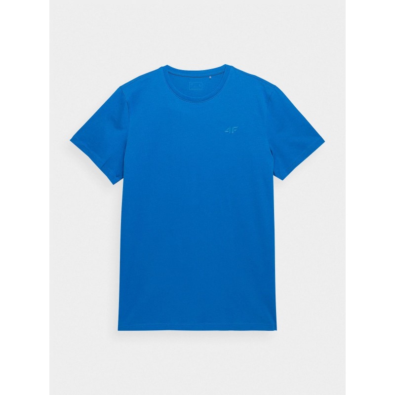 Koszulka męska 4F niebieska - 4FSS23TTSHM536 33S