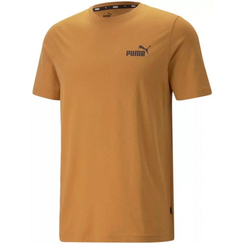 Koszulka męska Puma Ess Small Logo Tee brązowa- 586669 27