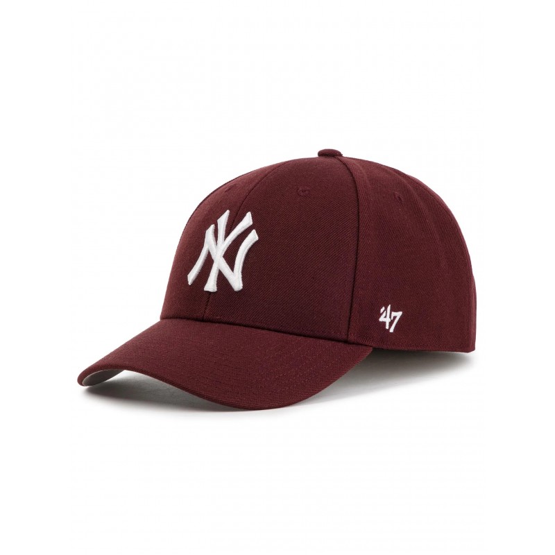Czapka z daszkiem 47 Brand MLB NY Yankees MVP bordowa-