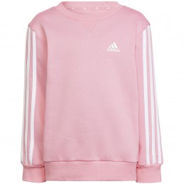 Bluza młodzieżowa Adidas Essentials 3-Stripes różowa- HP1274
