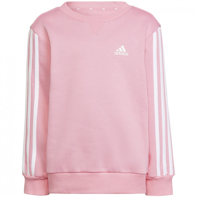 Bluza młodzieżowa Adidas Essentials 3-Stripes różowa- HP1274