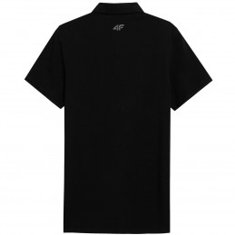 Koszulka męska polo 4F czarna- 4FSS23TPTSM039 20S