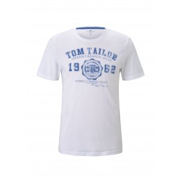 Koszulka męska Tom Tailor biała- 1008637-20000