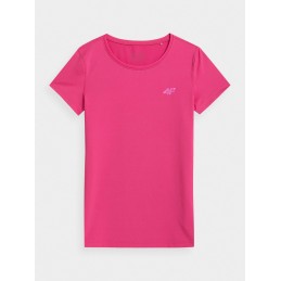 Koszulka damska funkcyjna 4F różowa - H4Z22-TSDF352 54S