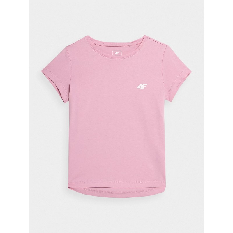Koszulka młodzieżowa 4F różowa- HJZ22-JTSD001 56S
