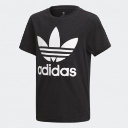 Koszulka młodzieżowa Adidas Trefoil Tee czarna- DV2905