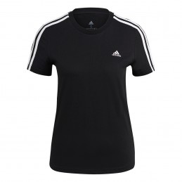 Koszulka damska adidas Essentials Slim T-Shirt czarna- GL0784