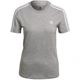 Koszulka damska adidas Essentials Slim T-shirt szara- GL0785