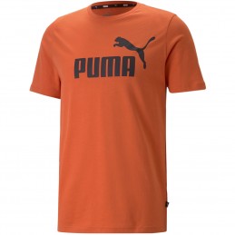 Koszulka męska Puma Essential Logo pomarańczowa- 586667 94