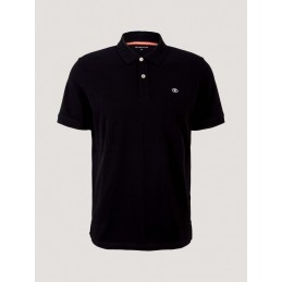 Koszulka męska polo Tom Tailor czarna- 1027713-29999