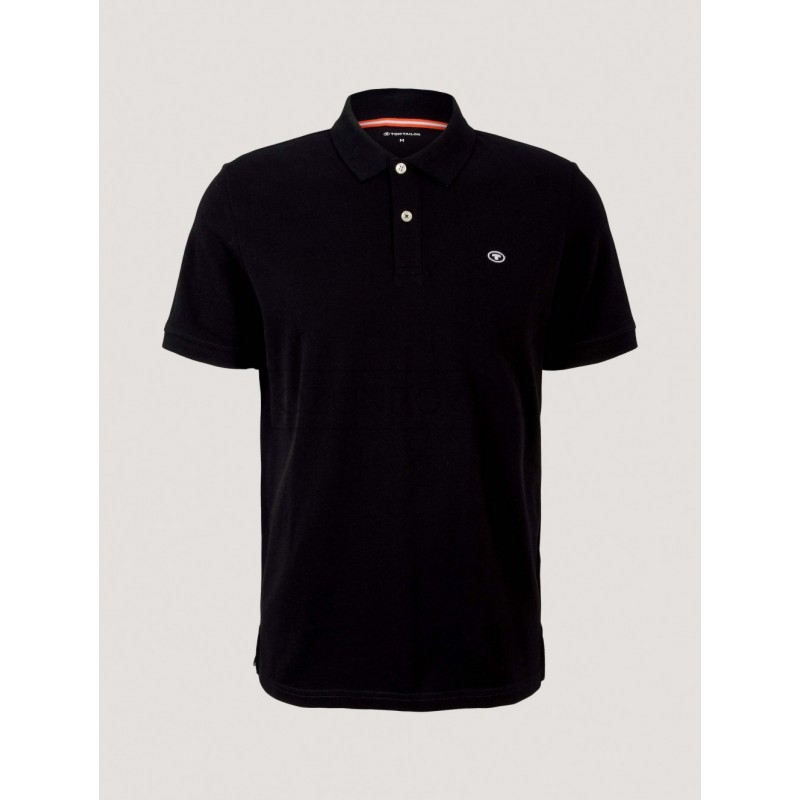 Koszulka męska polo Tom Tailor czarna- 1027713-29999