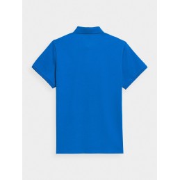 Koszulka męska polo 4F niebieska- 4FSS23TPTSM038 33S