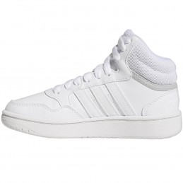 Buty młodzieżowe Adidas Hoops Mid białe- GW0401